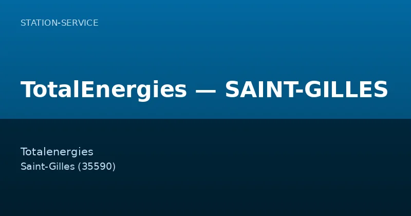 TotalEnergies — SAINT-GILLES
