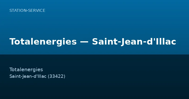 Totalenergies — Saint-Jean-d'Illac