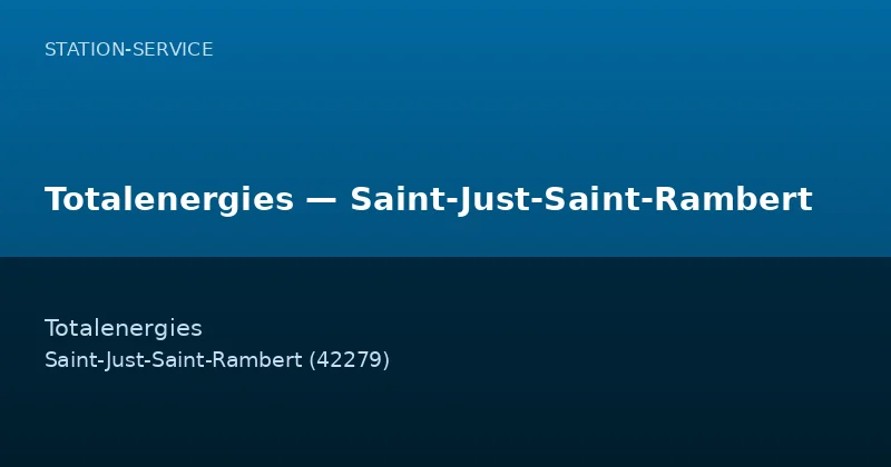 Totalenergies — Saint-Just-Saint-Rambert