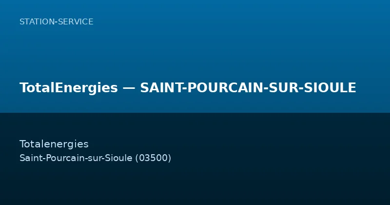TotalEnergies — SAINT-POURCAIN-SUR-SIOULE
