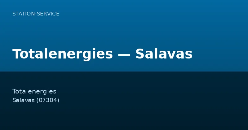 Totalenergies — Salavas