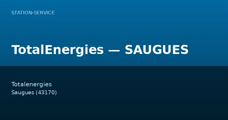 TotalEnergies — SAUGUES