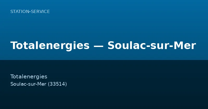 Totalenergies — Soulac-sur-Mer
