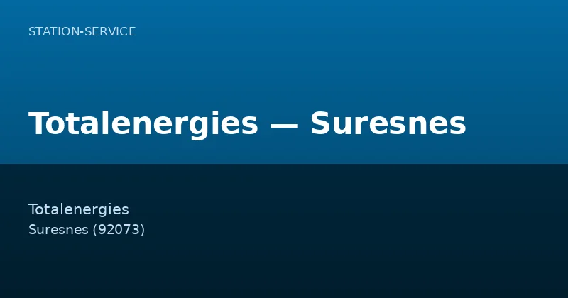 Totalenergies — Suresnes