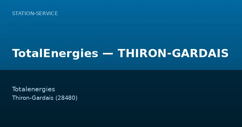 TotalEnergies — THIRON-GARDAIS