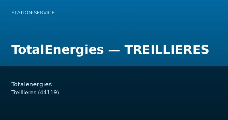 TotalEnergies — TREILLIERES