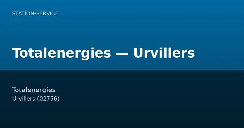 Totalenergies — Urvillers