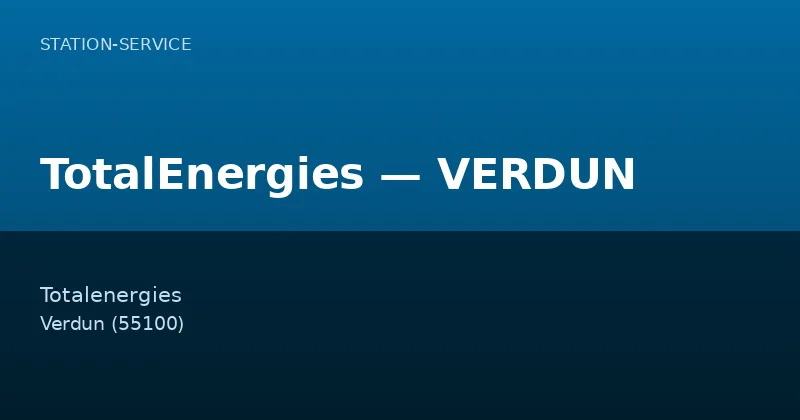 TotalEnergies — VERDUN