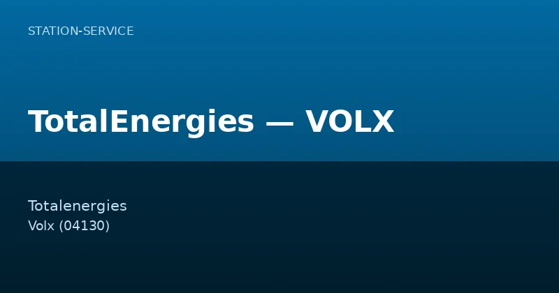 TotalEnergies — VOLX
