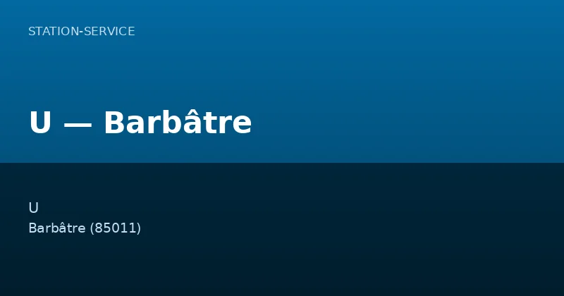 U — Barbâtre