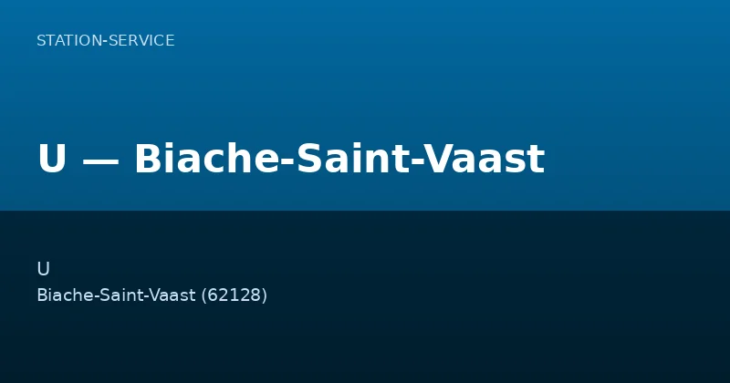 U — Biache-Saint-Vaast