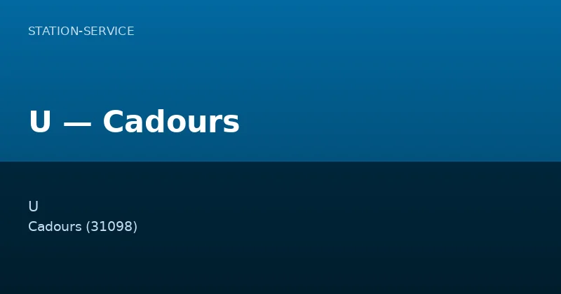 U — Cadours
