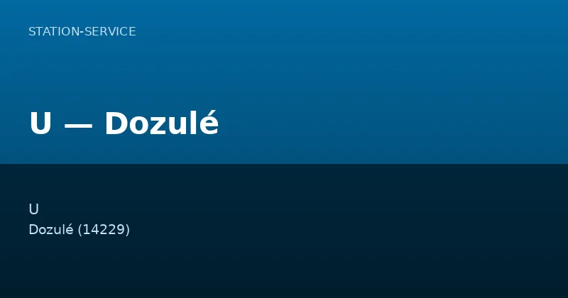 U — Dozulé
