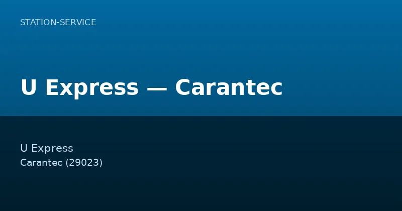 U Express — Carantec