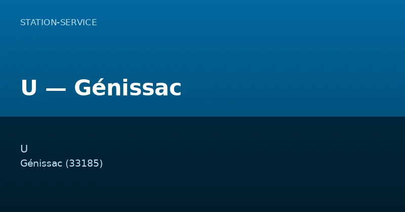 U — Génissac