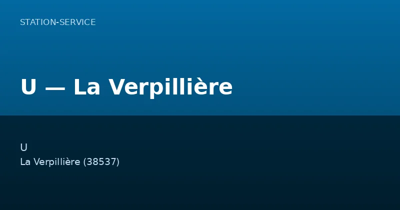 U — La Verpillière