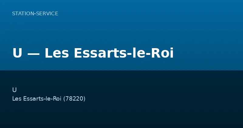 U — Les Essarts-le-Roi