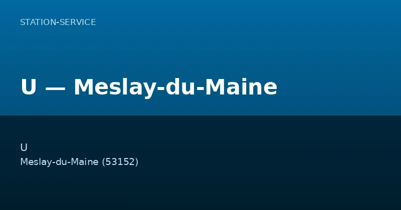 U — Meslay-du-Maine