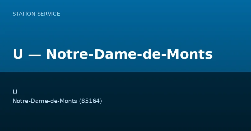 U — Notre-Dame-de-Monts