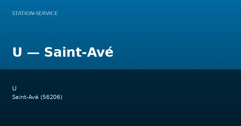 U — Saint-Avé