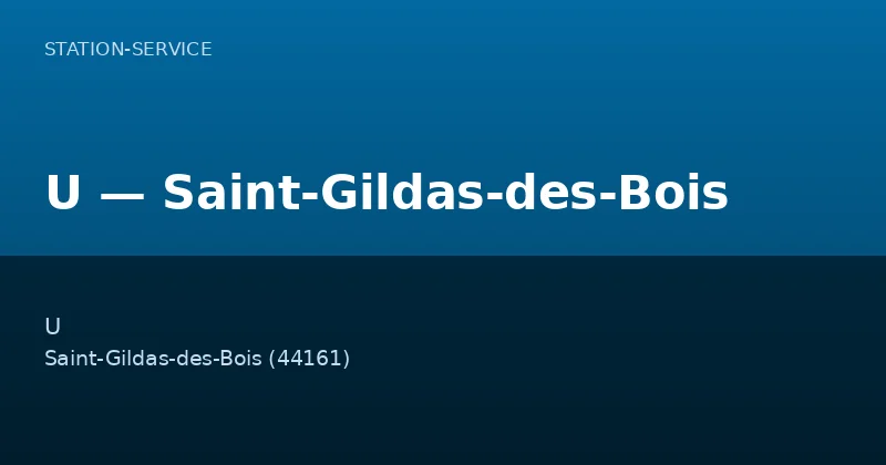 U — Saint-Gildas-des-Bois