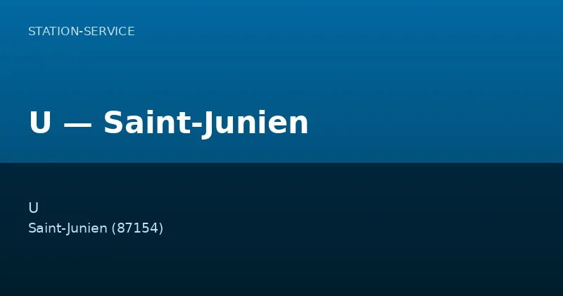 U — Saint-Junien