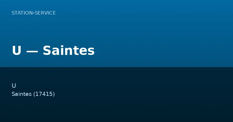 U — Saintes