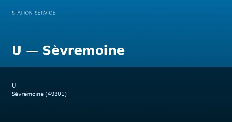 U — Sèvremoine