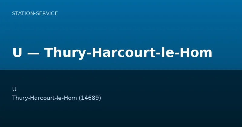 U — Thury-Harcourt-le-Hom
