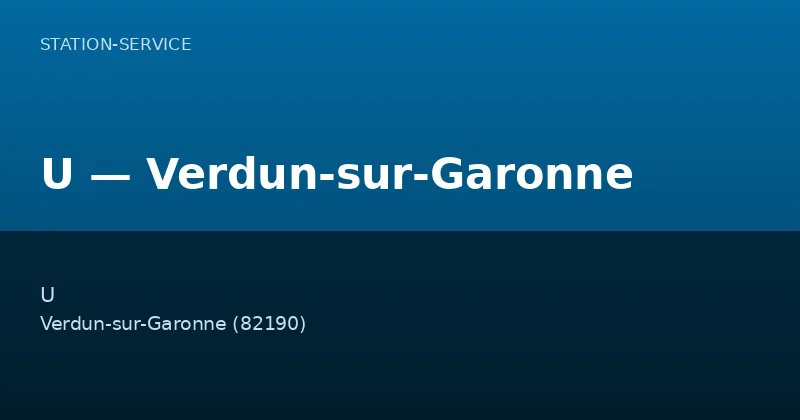 U — Verdun-sur-Garonne