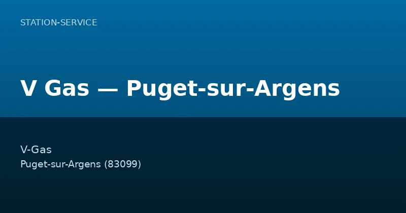 V Gas — Puget-sur-Argens