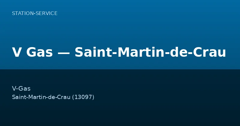V Gas — Saint-Martin-de-Crau