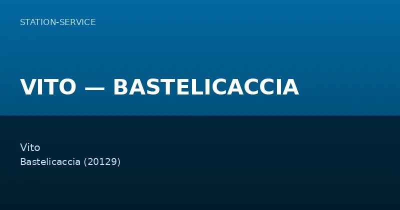 VITO — BASTELICACCIA