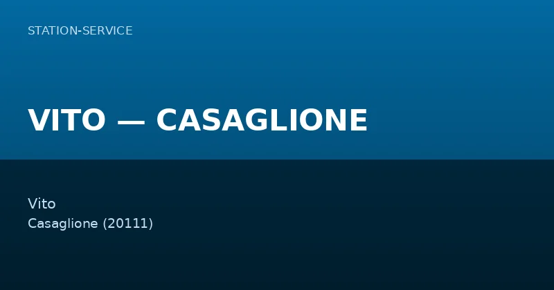 VITO — CASAGLIONE