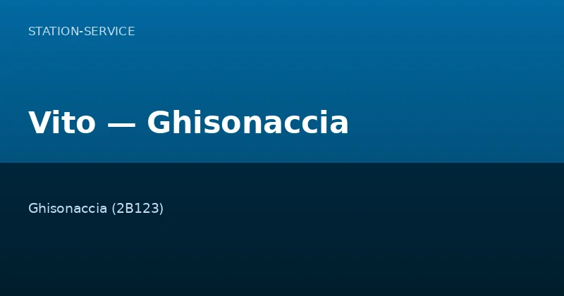 Vito — Ghisonaccia