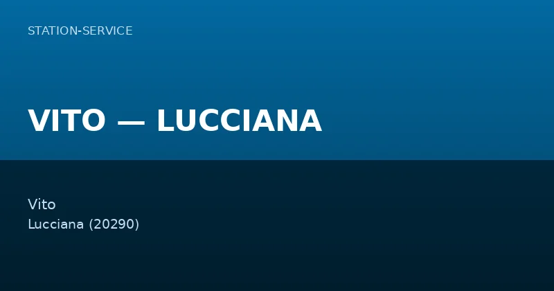 VITO — LUCCIANA