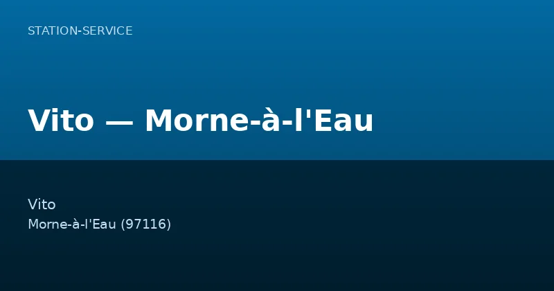 Vito — Morne-à-l'Eau