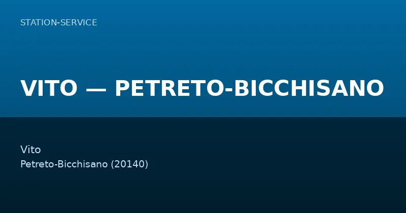 VITO — PETRETO-BICCHISANO