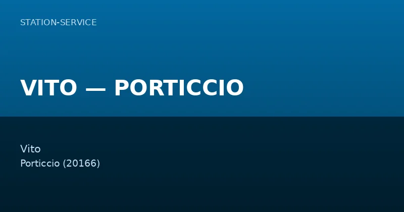 VITO — PORTICCIO