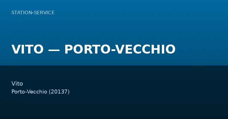 VITO — PORTO-VECCHIO