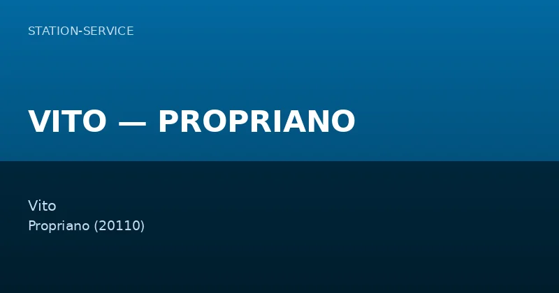 VITO — PROPRIANO