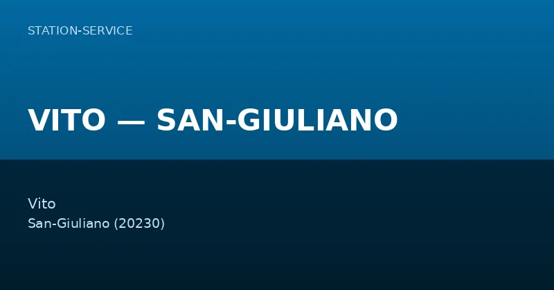 VITO — SAN-GIULIANO